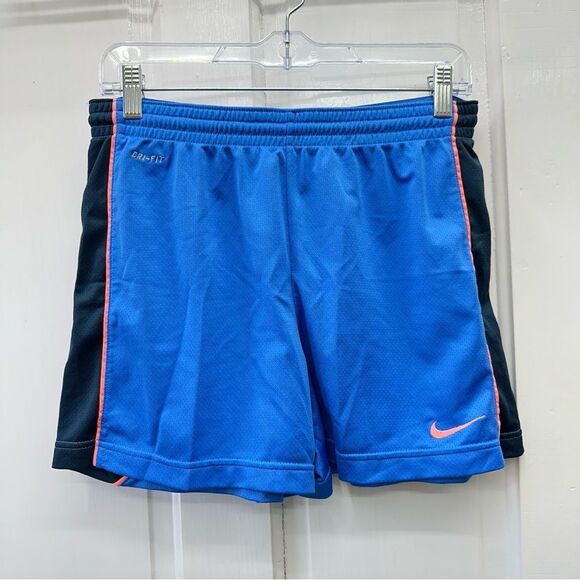 Nike Dri-fit athletic short women's medium blue, navy, peach - Picture 1 of 4